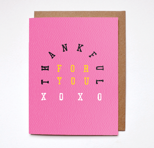 Thankful for You Card