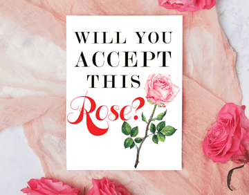 Will You Accept This Rose? Card