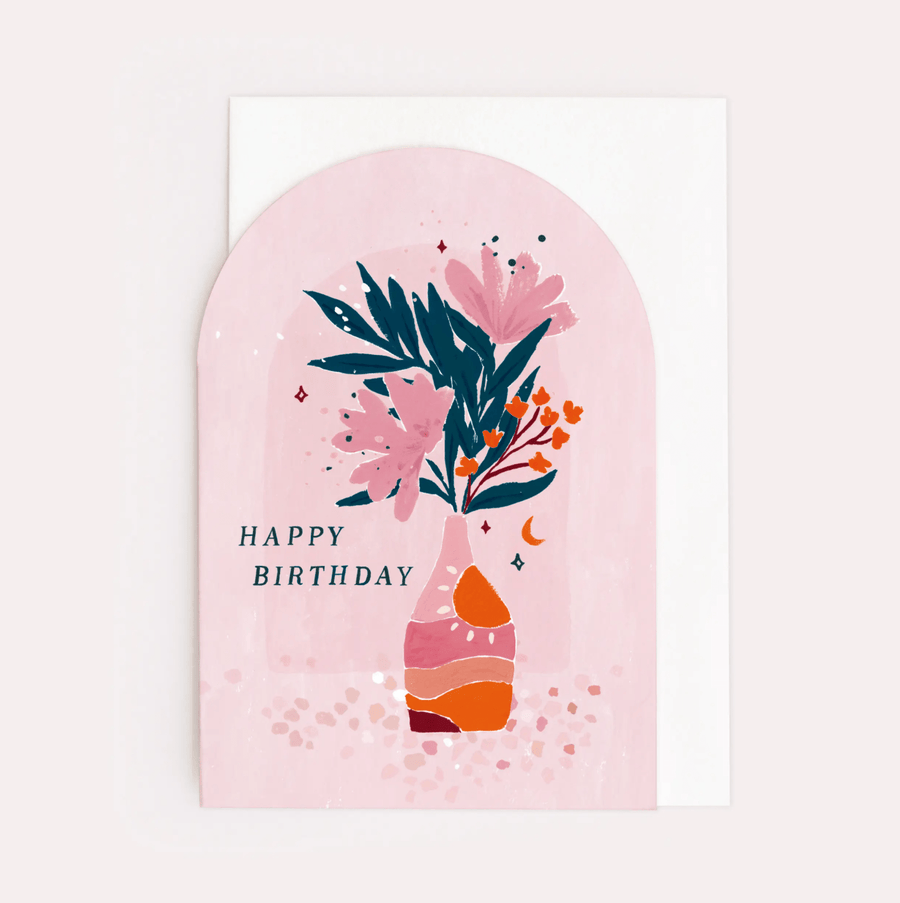 Happy Birthday Floral Card