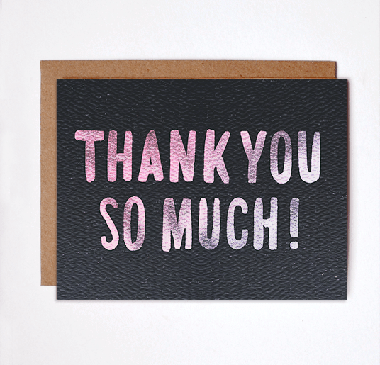 Thank You So Much Card