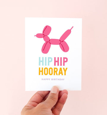 Balloon Dog Birthday Card