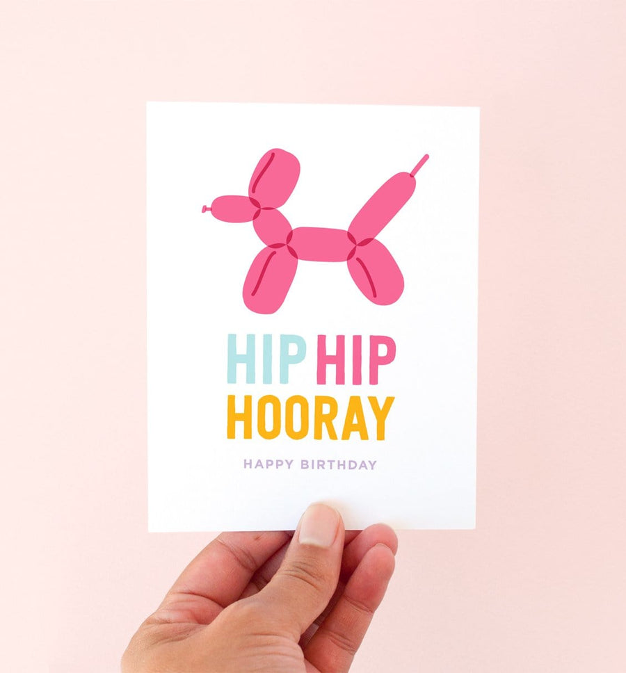 Balloon Dog Birthday Card
