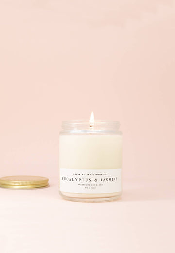 Eucalyptus & Jasmine Soy Candle - 9 oz.