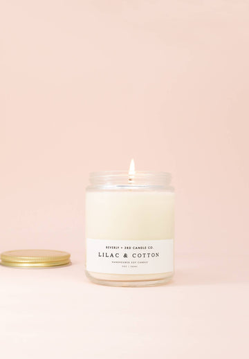 Lilac & Cotton Soy Candle - 9 oz.