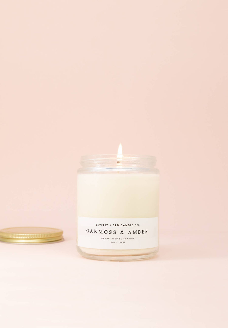 Oakmoss & Amber Soy Candle - 9 oz.